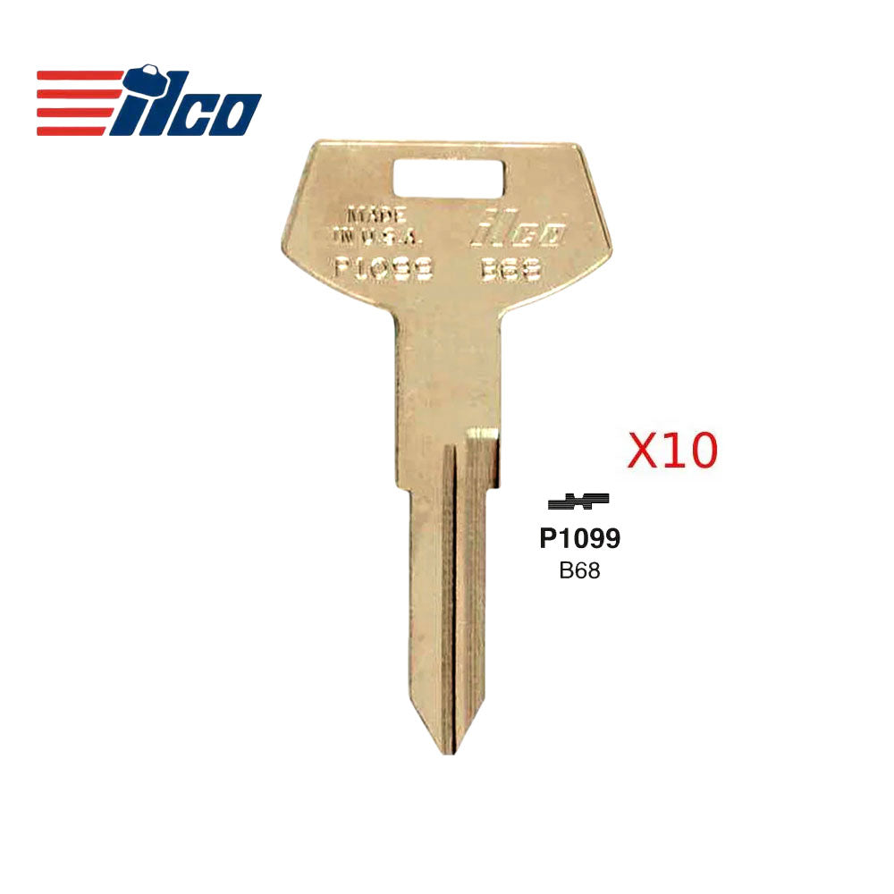 GM Key Blank - GM-22 / B68 ( Packs of 10)
