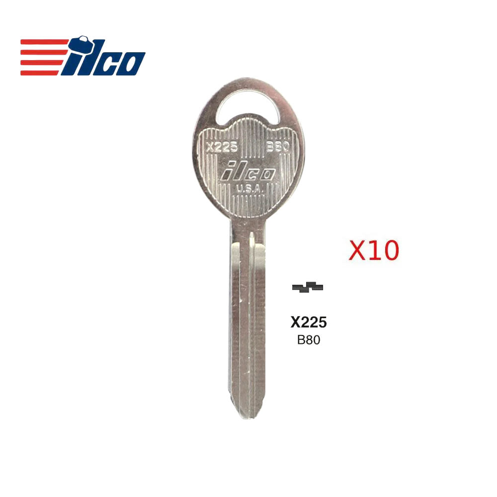 Chevrolet Suzuki Toyota Key Blank - GM-24 / B80 (Packs of 10)