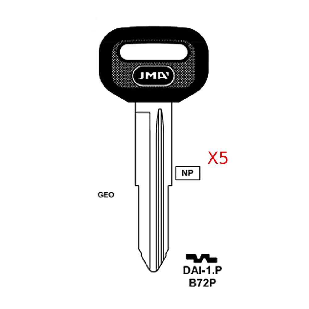 GM Key Blank - B72P / DAI-1.P (Packs of 5)