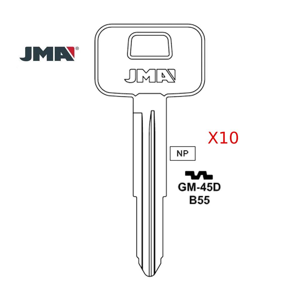 GM Key Blank - B55 / GM-45D (Packs of 10)