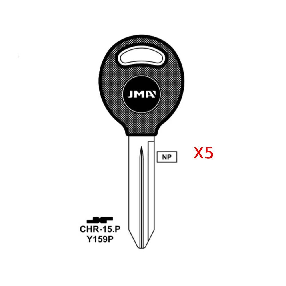 1994 - 2013 JMA Blank Key for Chrysler Jeep Dodge/ Y159P (Packs of 5)