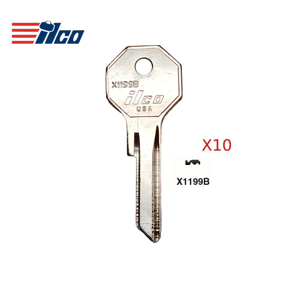 Chrysler Dodge Key Blank - BAS-2I / X1199B (Packs of 10)