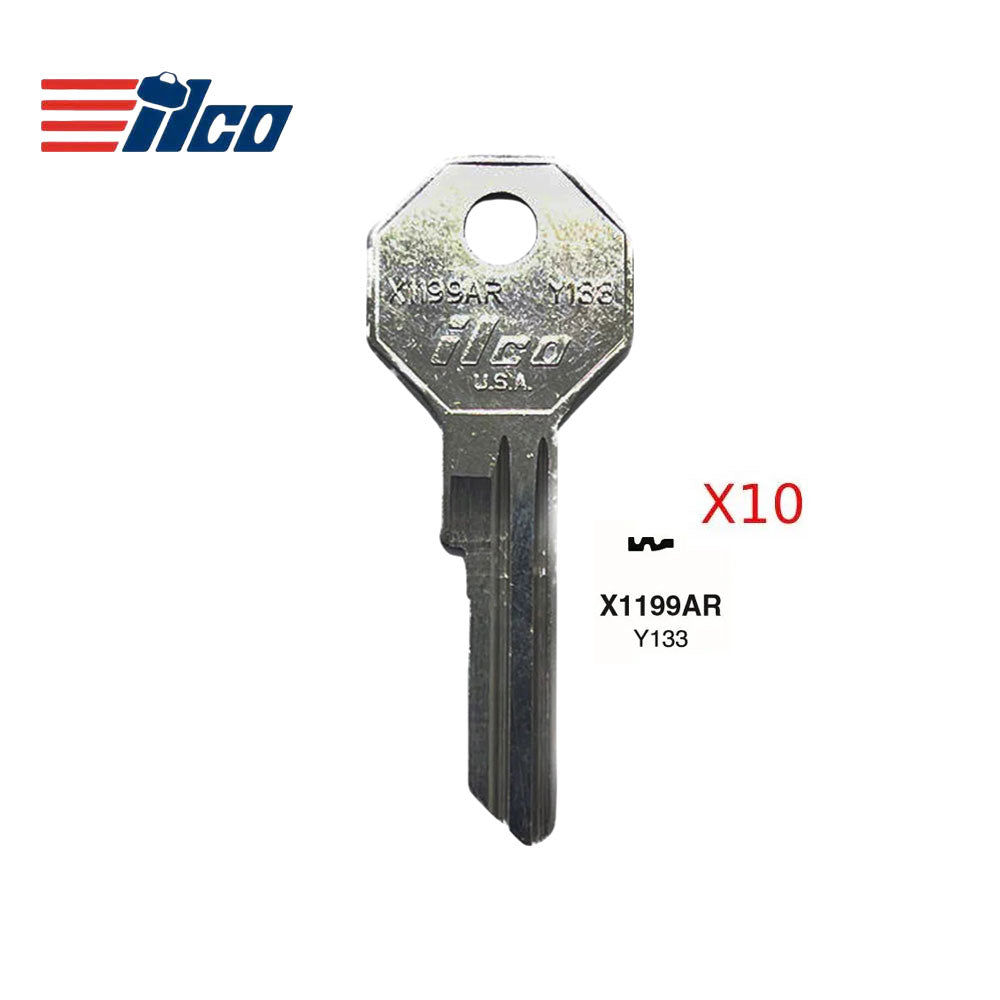 Chrysler Key Blank - Y133 (Packs of 10)