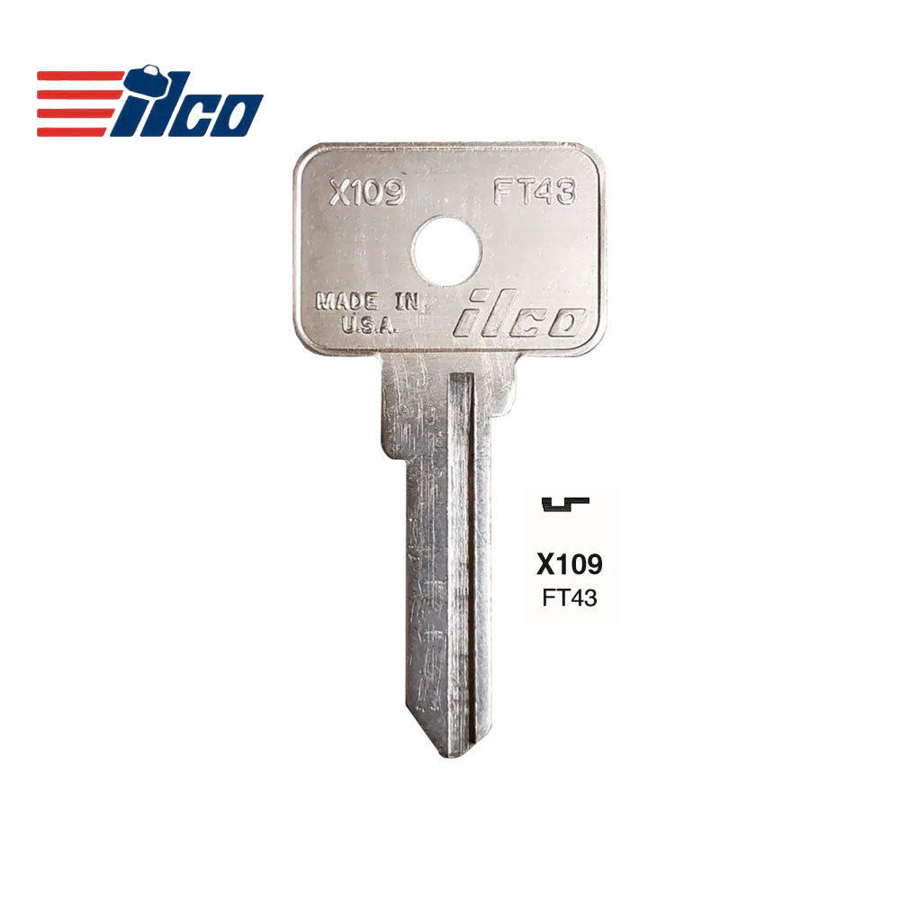 Fiat Key Blank - FI-7I / FT43