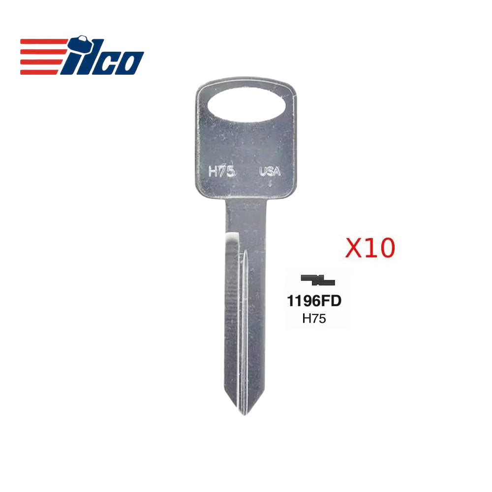 Ford Lincoln Key Blank - FO-15DE / H75 (Packs of 10)