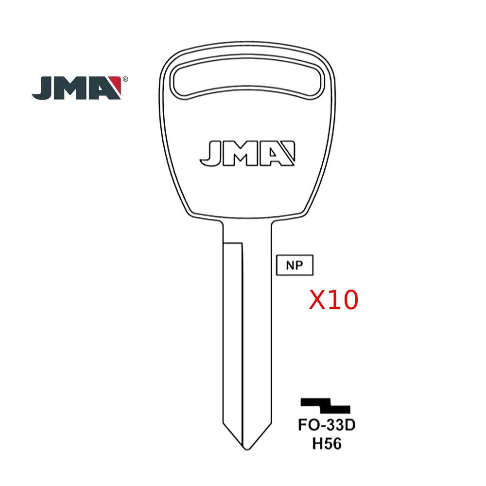 Ford Key Blank - H56 / FO-33D (Packs of 10)