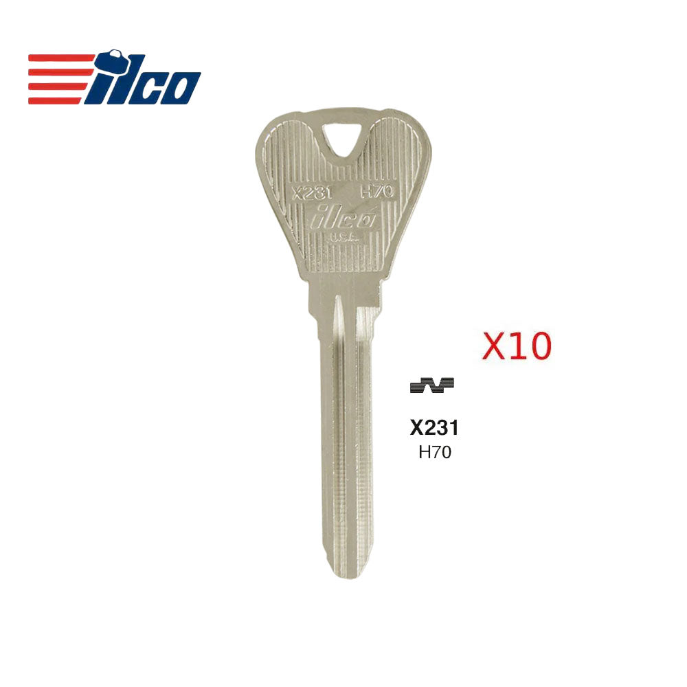 Ford Key Blank - FO-12 / H70 (Packs of 10)