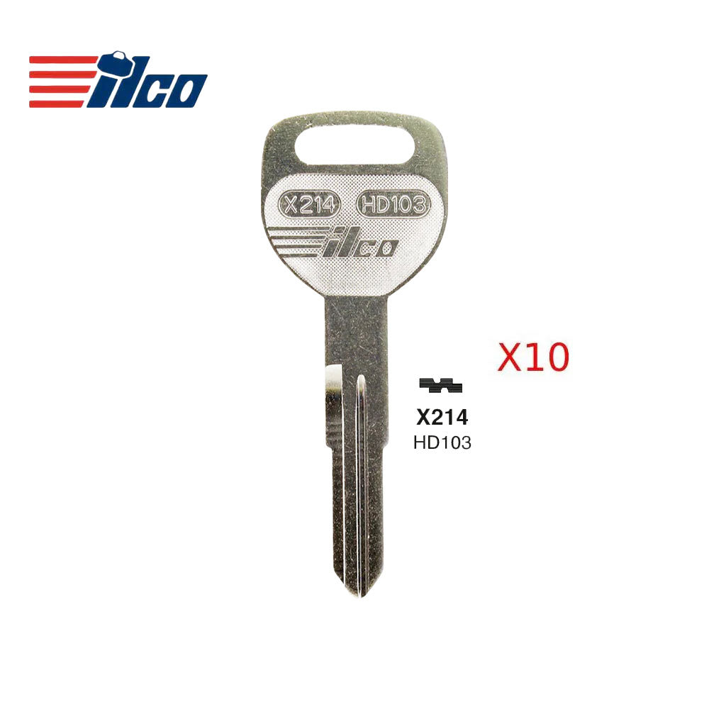 Honda Acura Key Blank - HOND-16DE / HD103 (Packs of 10)