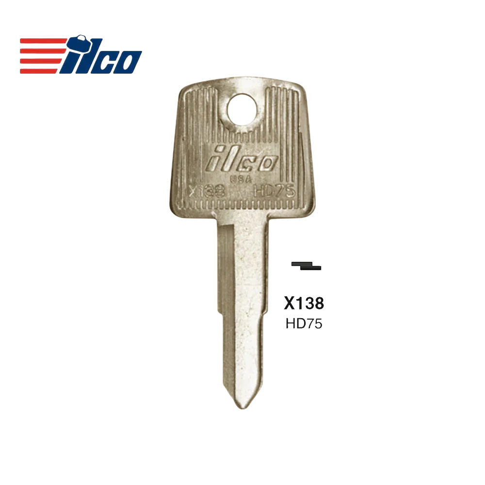 Honda Motorcycle Key Blank - HOND-4I / HD75