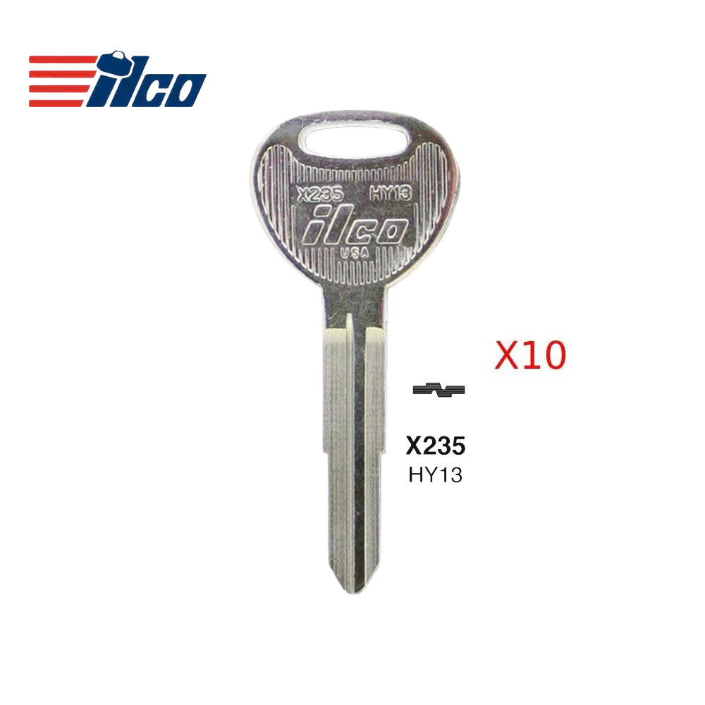 Hyundai Key Blank - HY-5 / HY13 (Packs of 10)