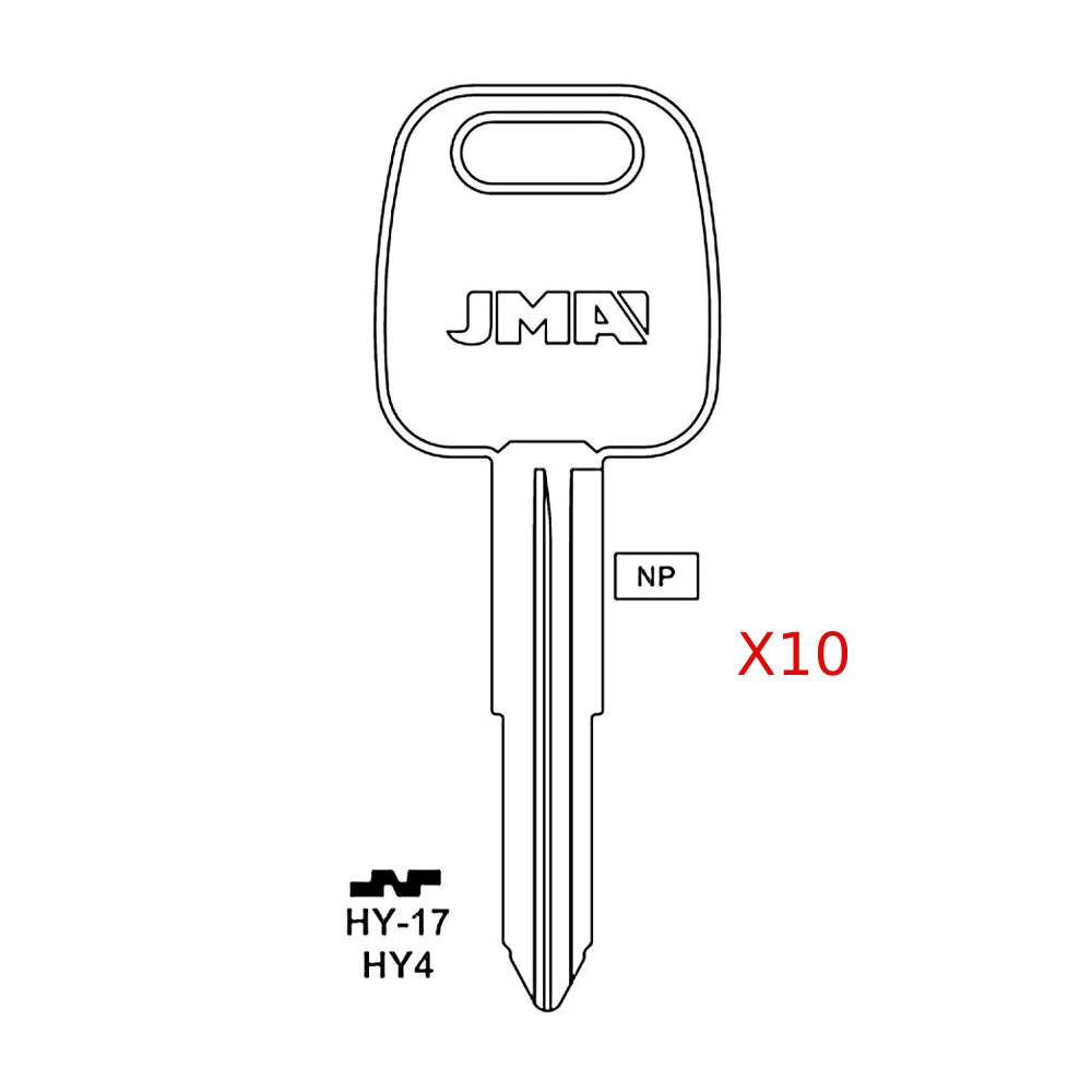 Hyundai Key Blank - HY4 / HY-17 (Packs of 10)