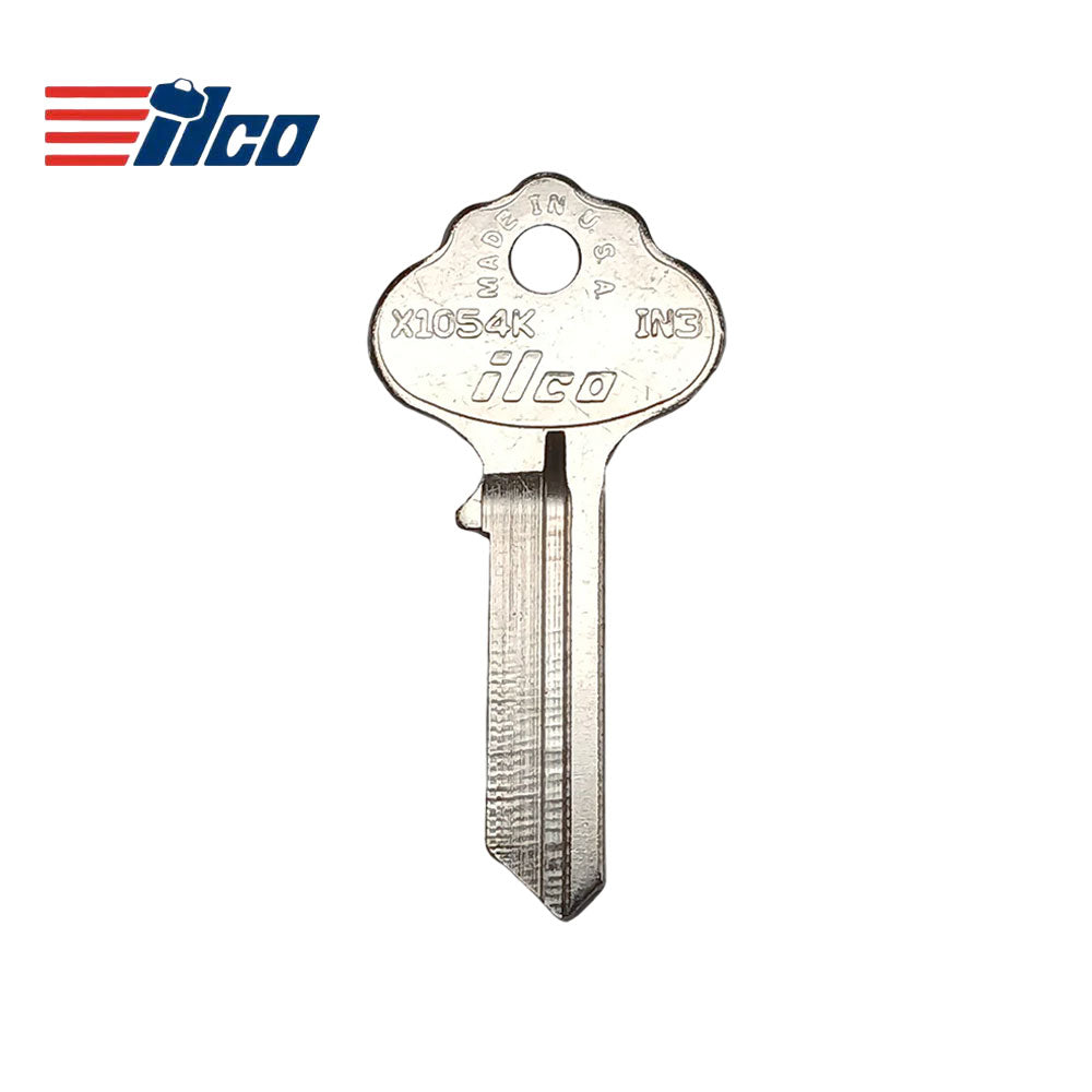 ILC-4DE / IN3 / IN36 / X1054K Ilco 5-Wafer Cabinet Key Brass