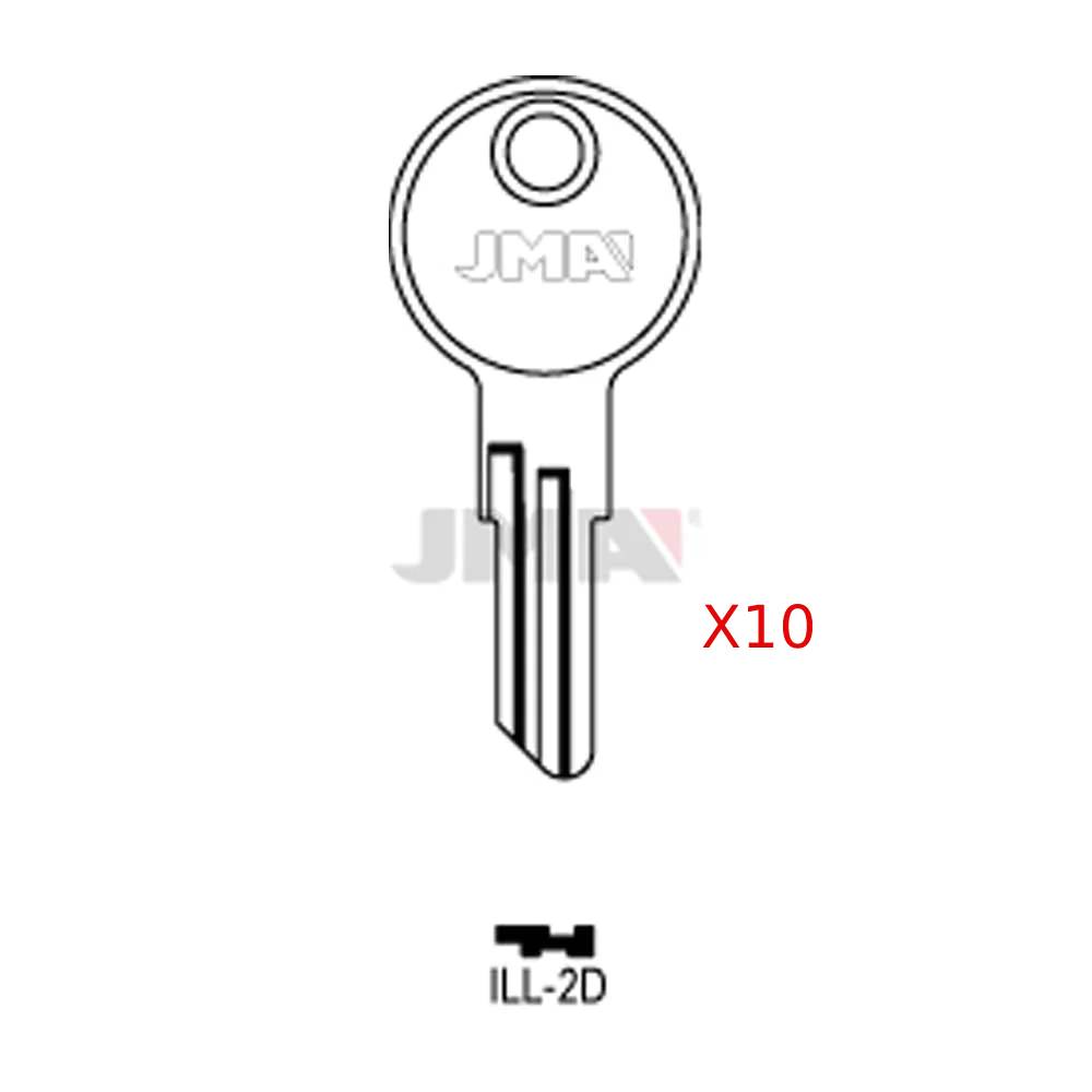 JMA ILL-2D / IL9 / 1043B Illinois Cabinet Key Nickel (Pack of 10)