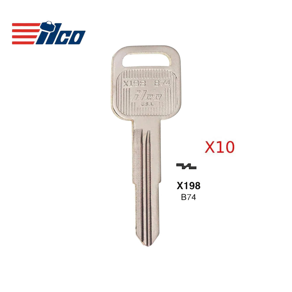 Isuzu Key Blank - GM-15D / B74 (Packs of 10)