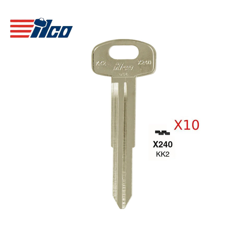 Kia Key Blank - KI-2D / KK2 (Packs of 10)