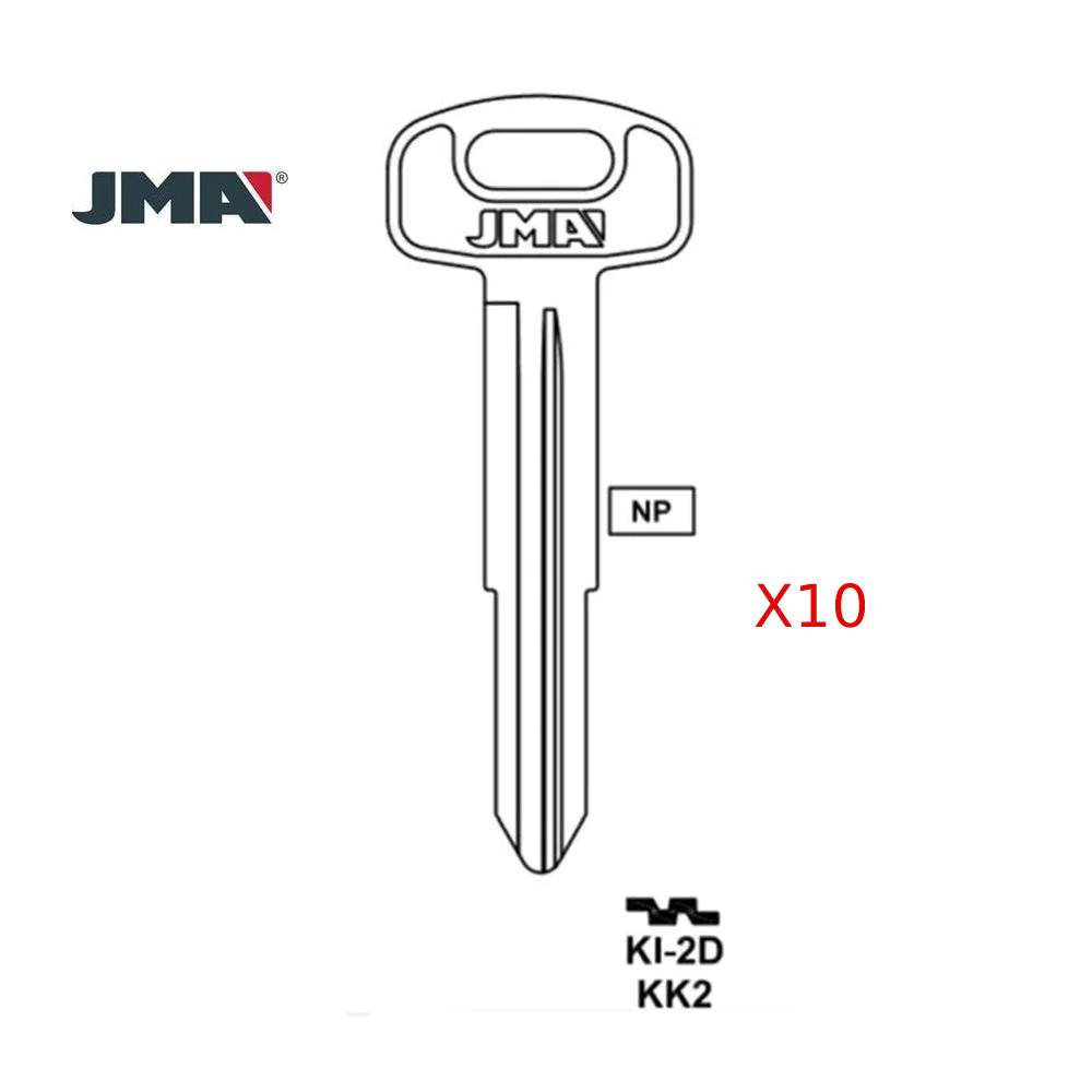 Kia Key Blank - KK2 / KI-2D (Packs of 10)
