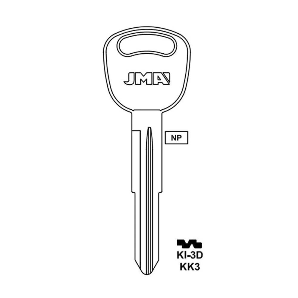 Kia Key Blank - KK3 / KI-3D