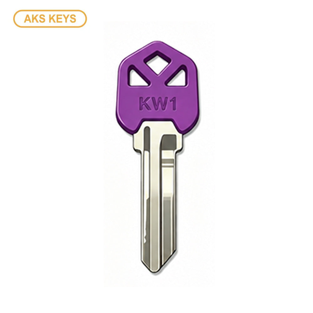 AKS KEYS KW1 Brass Key Blank with Plastic Head