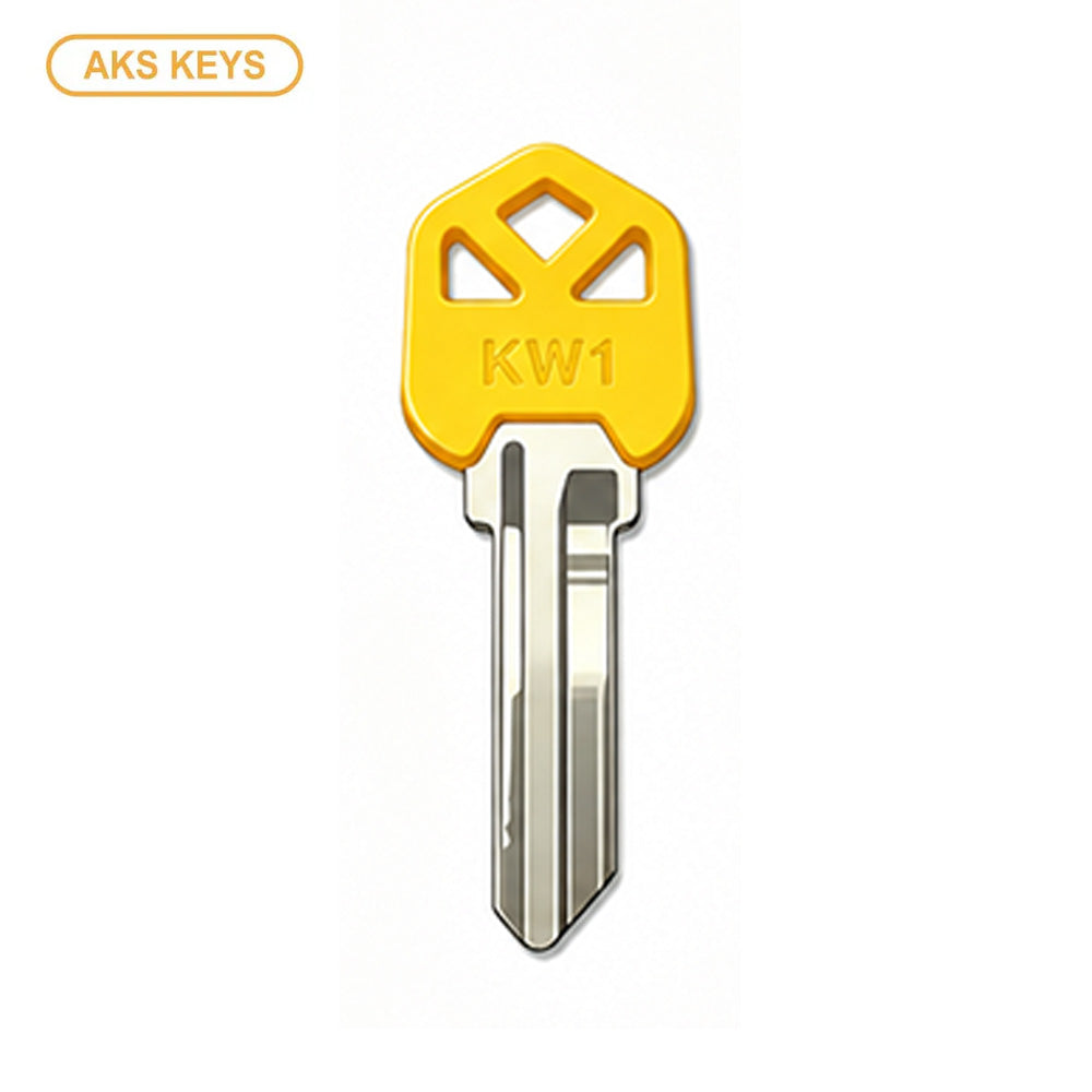 AKS KEYS KW1 Brass Key Blank with Plastic Head