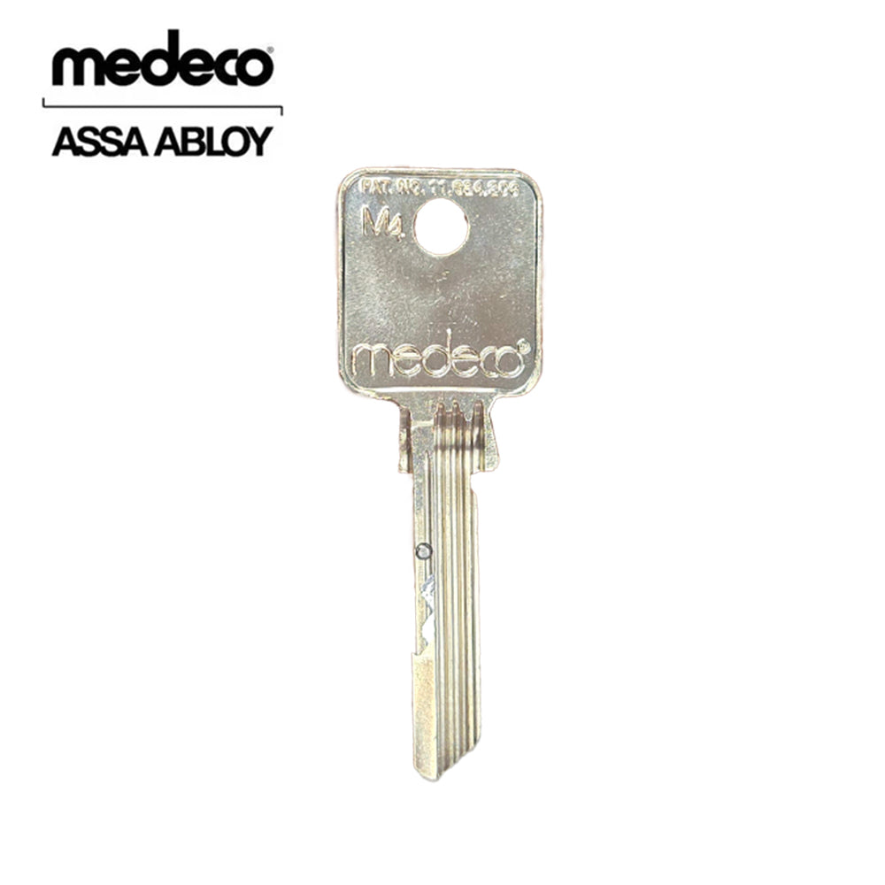 Medeco 6 Pin Small Bow Keyblank for M4 / M4 BiLevel Technology with 504 Side Pin Code