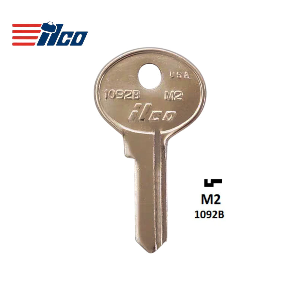 ILCO 1092B Master Padlock Key Blank - M2