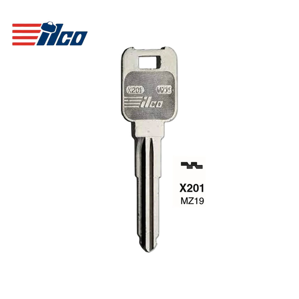Mazda Mechanical Key Blank - MAZ-17D / MZ19