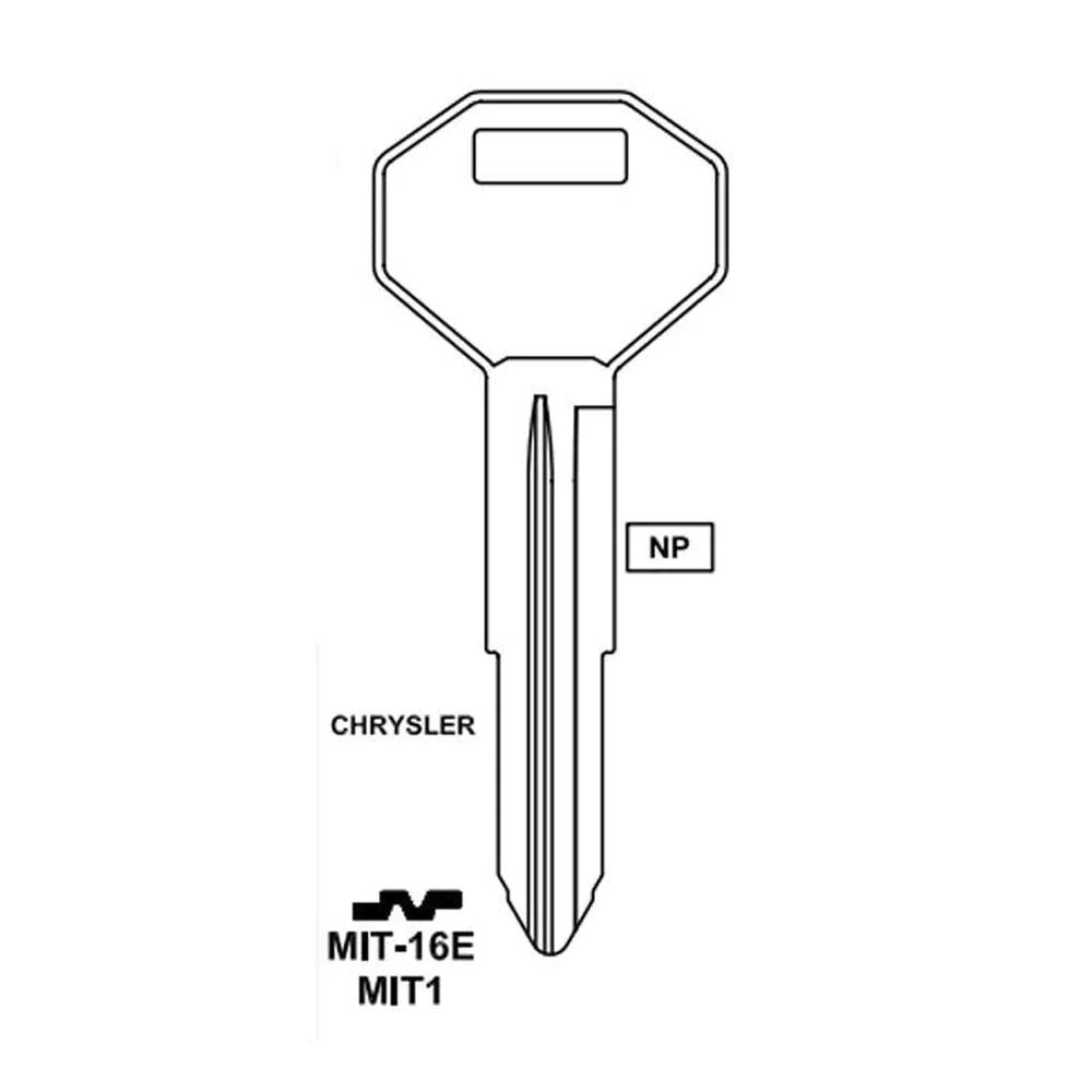 Chrysler Dodge Mitsubishi Key Blank MIT1 / MIT-16E