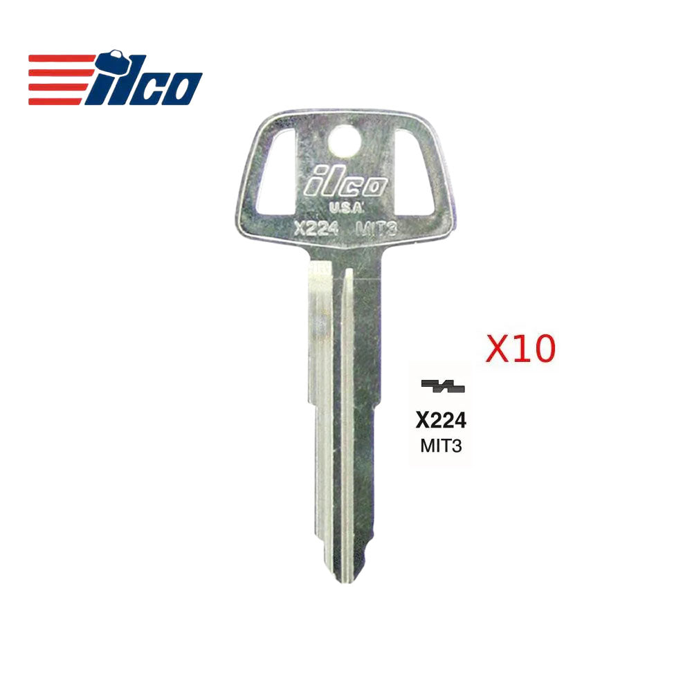 Mitsubishi Key Blank - MIT-14D / MIT3 (Packs of 10)