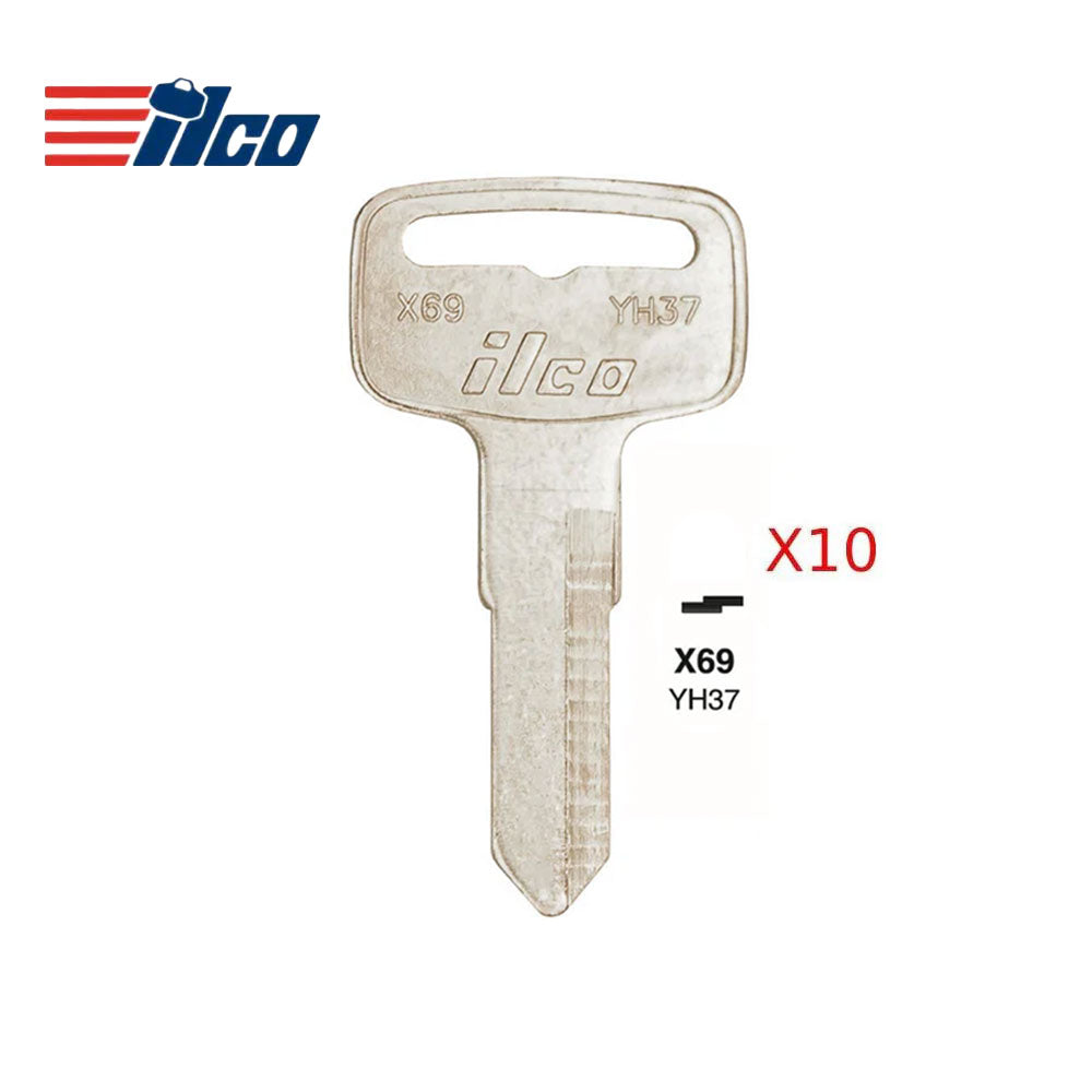 Yamaha Motorcycle Key Blank - YAMA-12I / YH37 (Packs of 10)