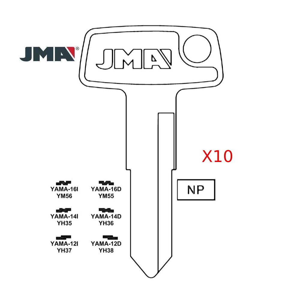 Yamaha Motorcycle Key Blank - YH37 / YAMA-12I (Packs of 10)