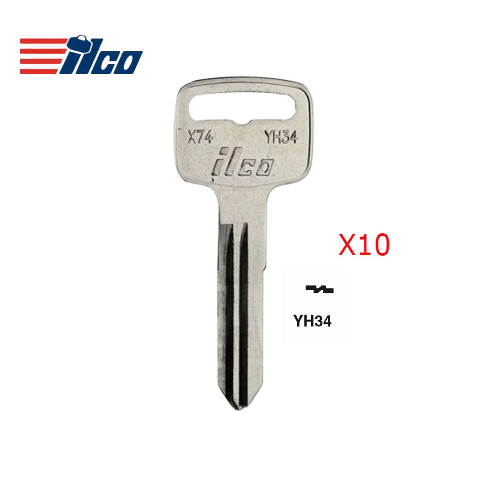 Suzuki Yamaha Motorcycle Key Blank - YAMA-17D / YH34 (Packs of 10)
