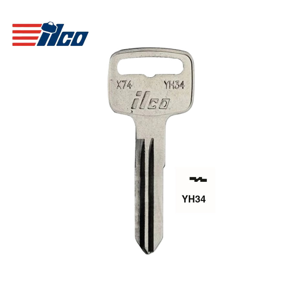 Suzuki Yamaha Motorcycle Key Blank - YAMA-17D / YH34