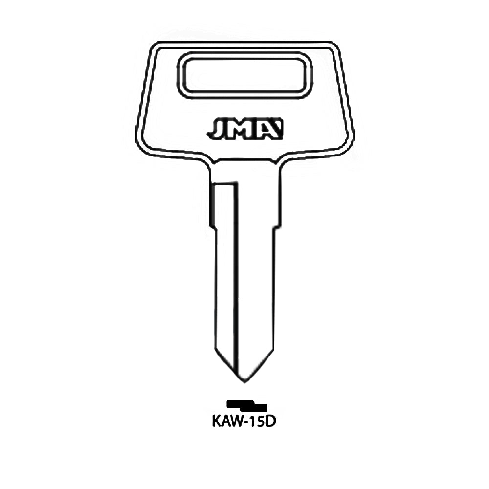 Yamaha Kawasaki Motorcycle Key Blank - X254 / YAMA-12D (Packs of 10)
