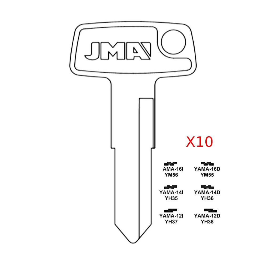 Kawasaki Motorcycle Key Blank - X255 / YAMA-14D (Packs of 10)