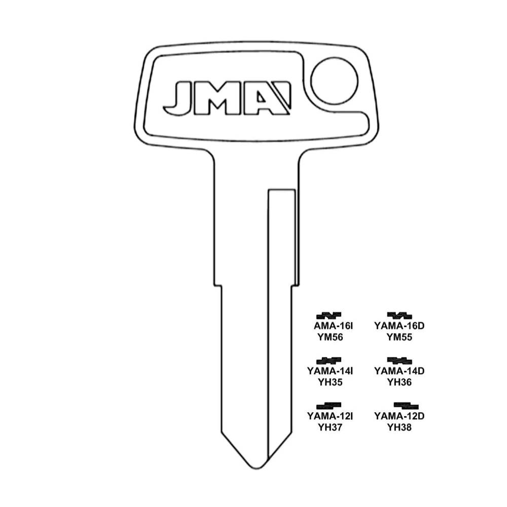 Kawasaki Motorcycle Key Blank - X255 / YAMA-14D