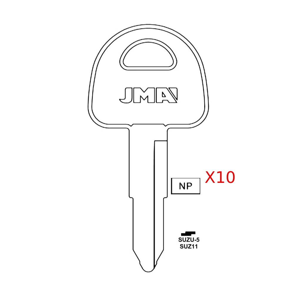Suzuki Motorcycle Key Blank - SUZ11 / SUZU-5 (Packs of 10)