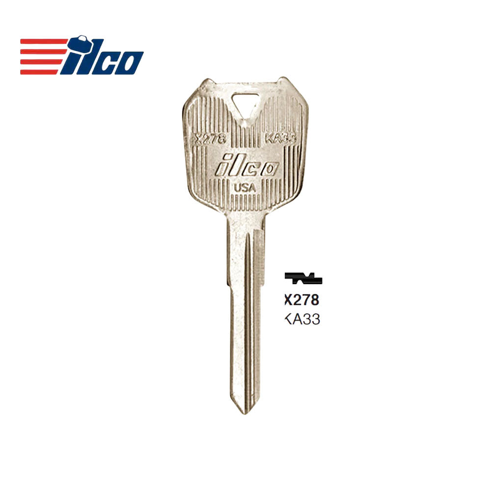 Kawasaki Triumph Motorcycle Key Blank KA33