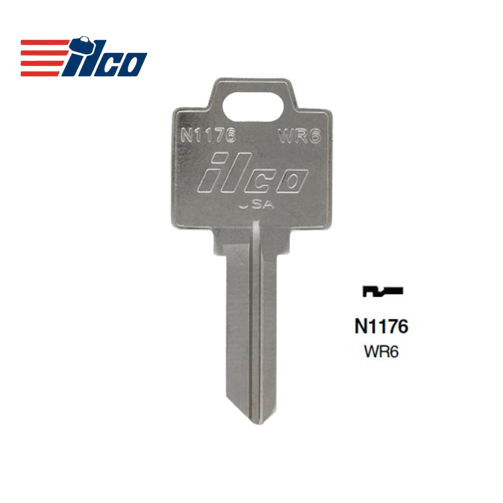 ILCO N1176-WR6 Weiser Key Blank - Brass