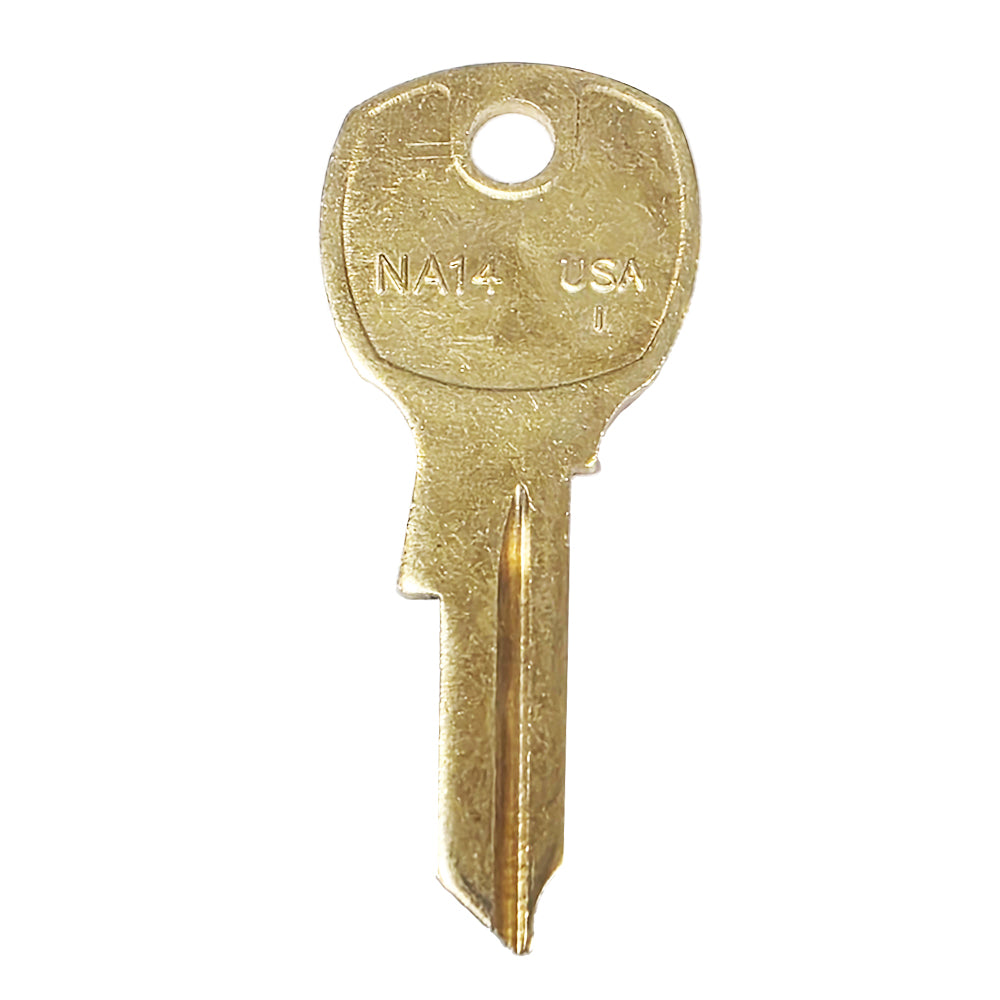 1069L National Cabinet Key Blank - Brass - NTC-1D / NA14