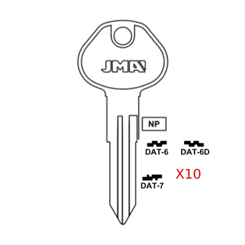 JMA Key Blank / DAT-6 / DA25 for Nissan Infiniti (Packs of 10)