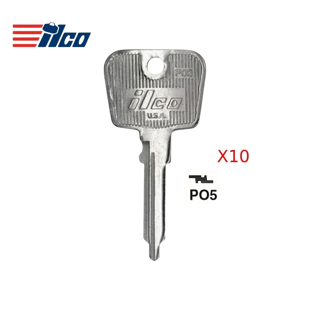 Porsche Key Blank - PO-HC / PO5 (Packs of 10)