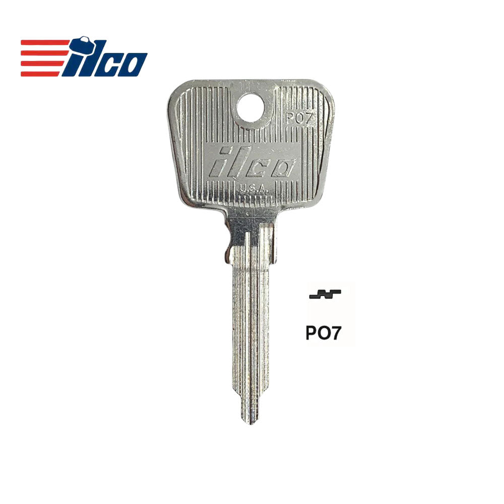 Porsche Key Blank - PO-NC / PO7