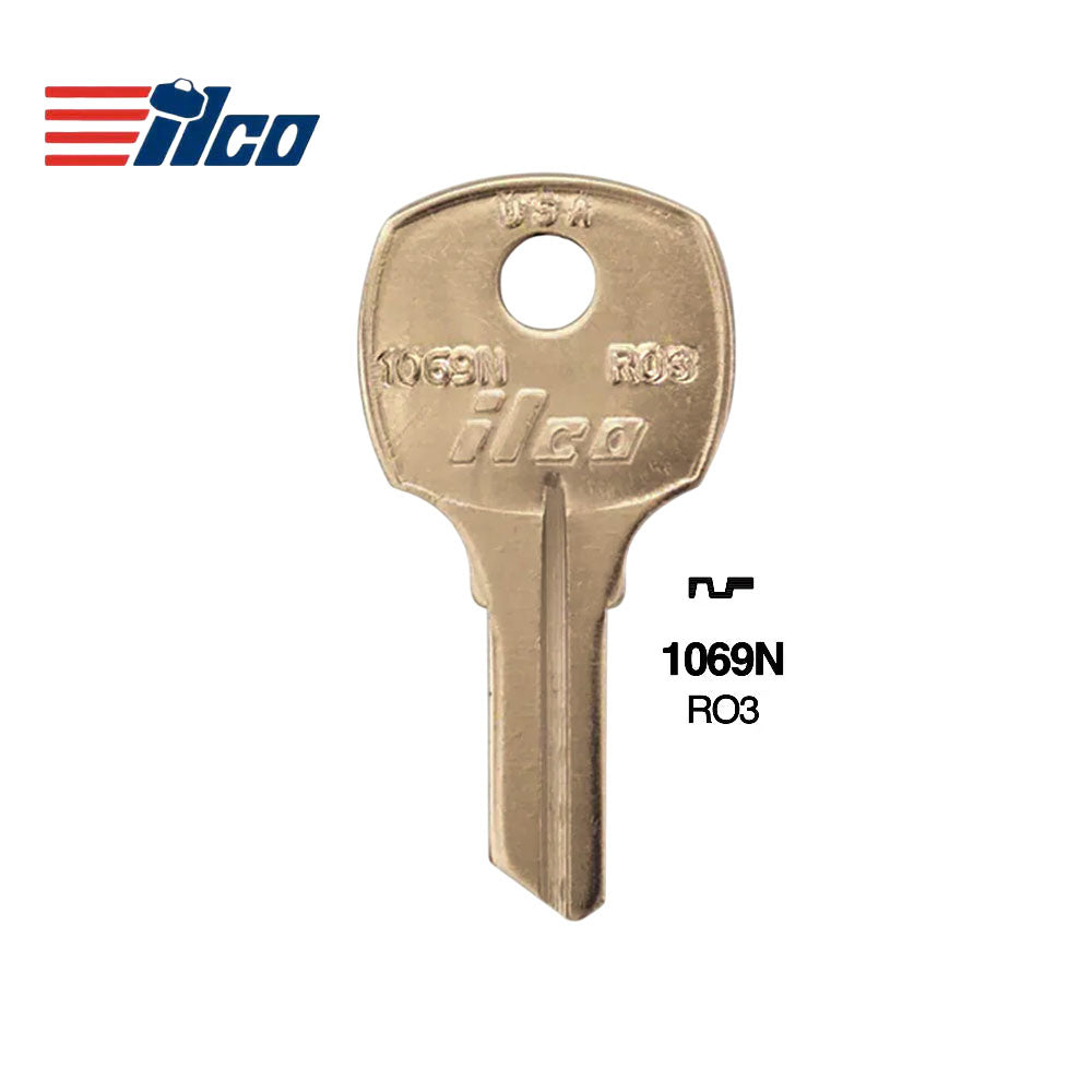 1069N National Cabinet Key Blank - NTC-10D / RO3