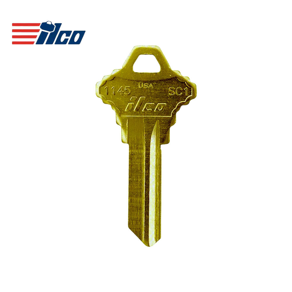 1145 5-Pin Schlage Key Blank - Brass - SLG-3E-BR / SC1 BR