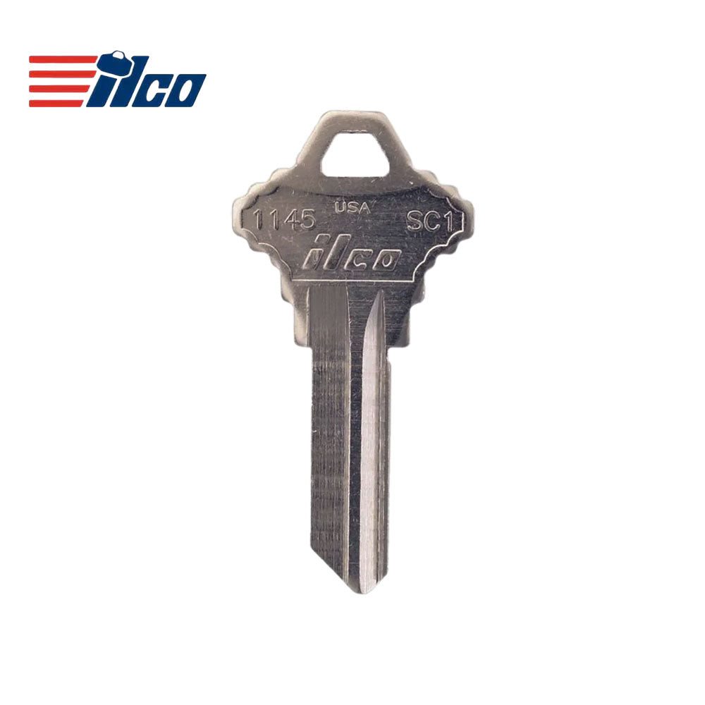 1145 5-Pin Schlage Key Blank - Nickel Plated - SLG-3E-NP / SC1 NP