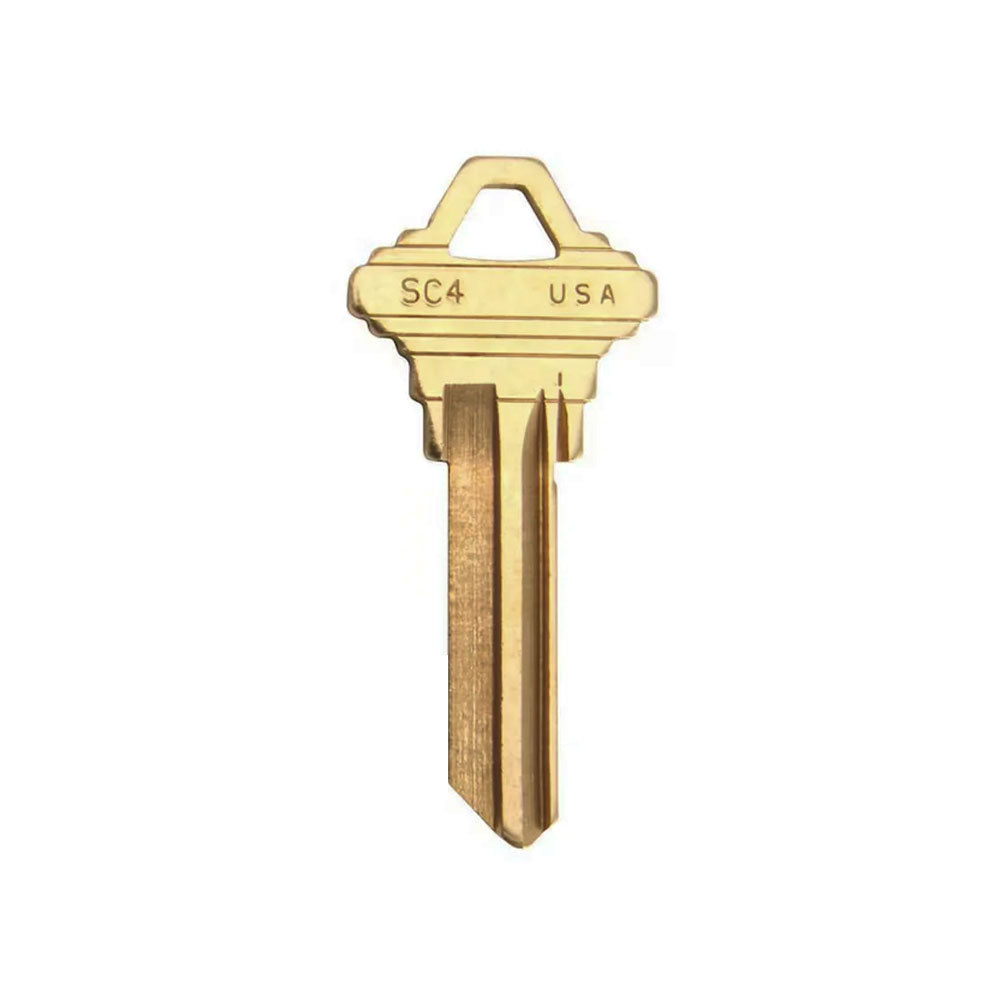 A1145E 6-Pin Schlage Key Blank - Nickel Plated - SLG-4E-NP / SC4 NP (Packs of 250)