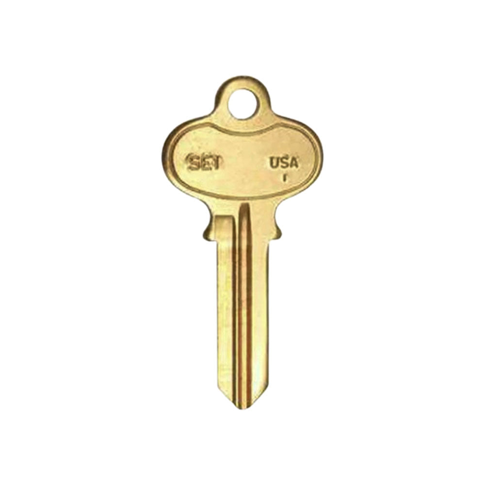 SE1 / 1022 Segal Key Blank - Brass Finish SE1 BR - SEG-1D (50 Pack)