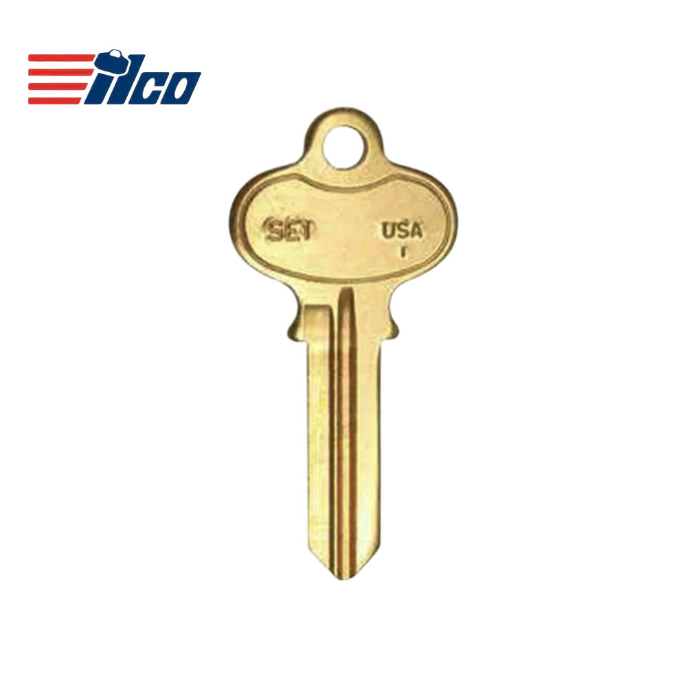 SE1 / 1022 Segal Key Blank - Brass Finish SE1 BR - SEG-1D