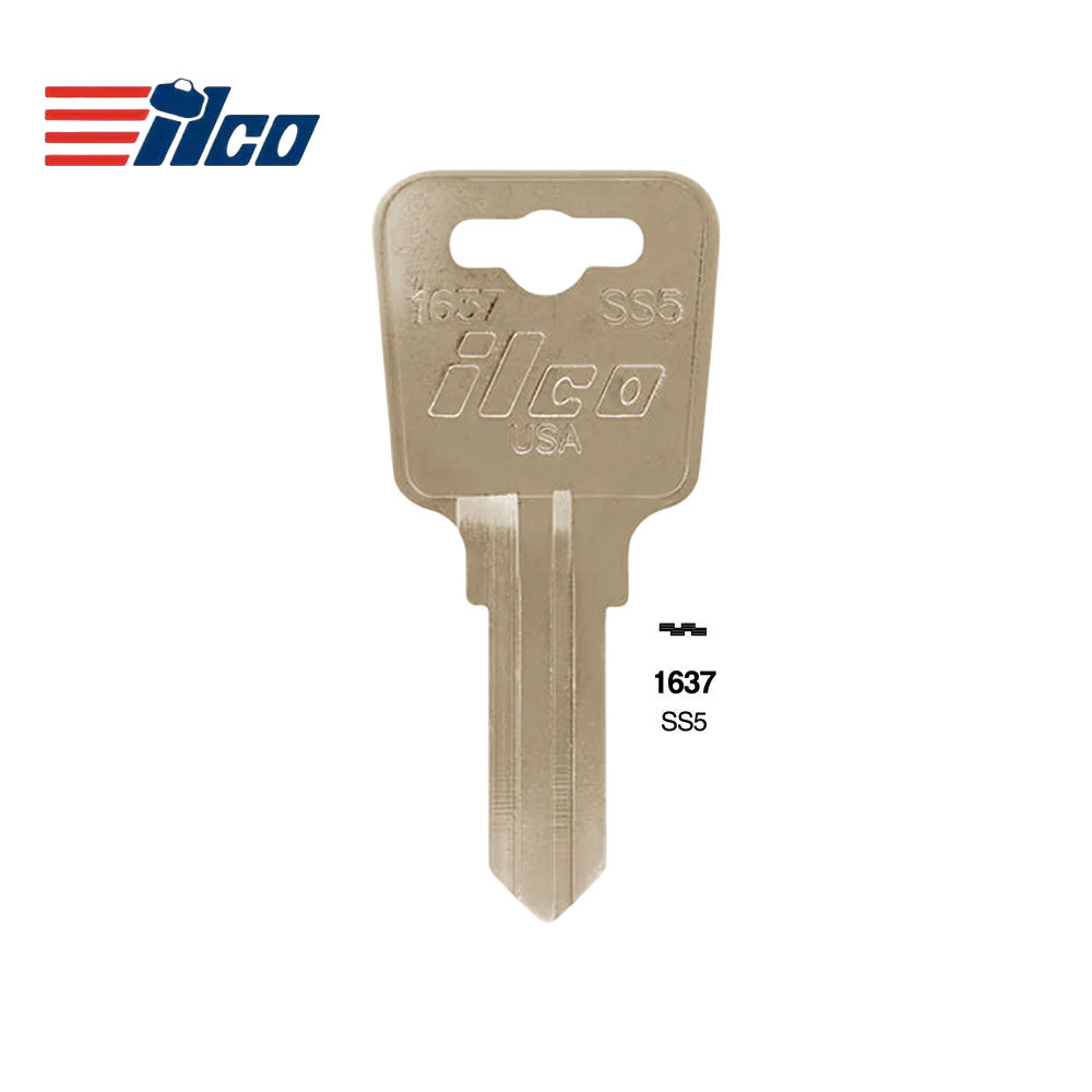 1637 Sentry Safe Commercial & Residencial Key Blank- SEN-1D / SS5