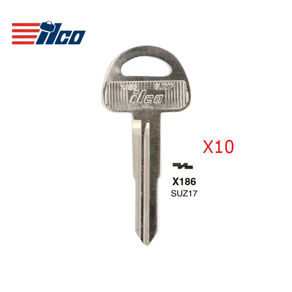 Suzuki Key Blank - SUZU-8 / SUZ17 (Packs of 10)